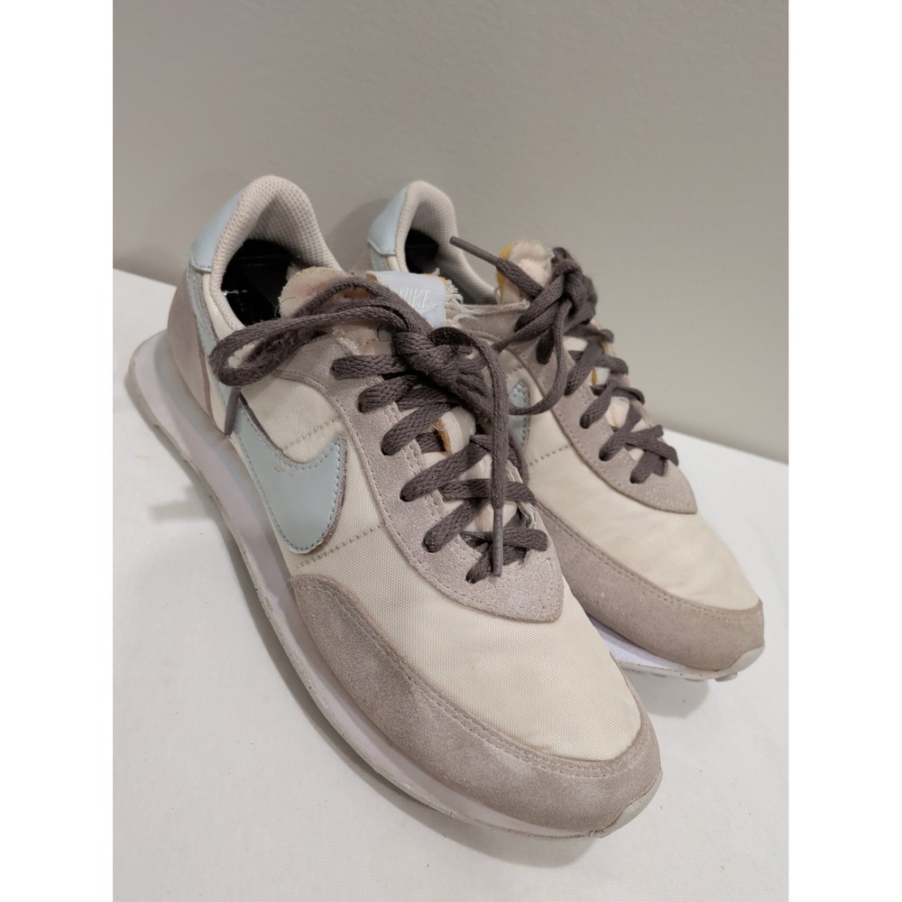 Nike Waffle Trainer 2 Women's Size 7 Sail Light Bone Running Shoes Boy Sz 5 Y